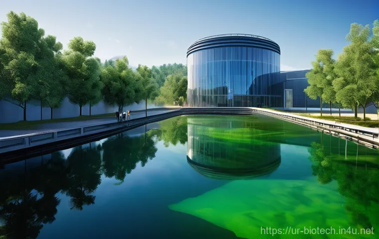 미생물 기반 청정기술 - **Prompt 1: Microbial Marvels in Water Purification**
    "A visually striking, brightly lit, and mo...