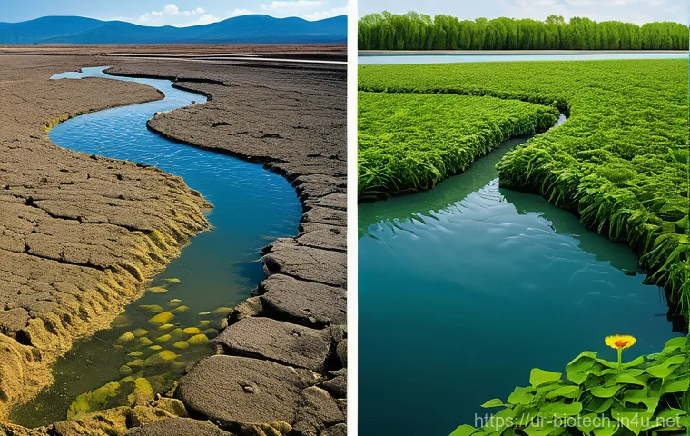 환경 바이오테크 응용 - **Air Purification Through Biotechnology**
    "A hopeful and futuristic image depicting a modern, c...