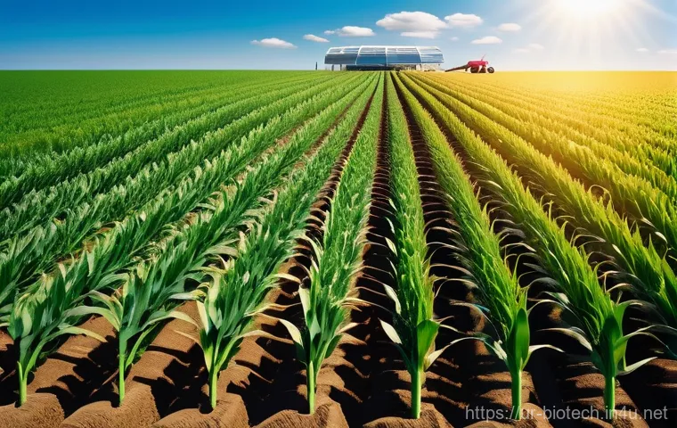 바이오화학 산업 동향 - **Prompt 2: Biotechnology Revolutionizing Healthcare**
    A warm and hopeful scene depicting the ad...