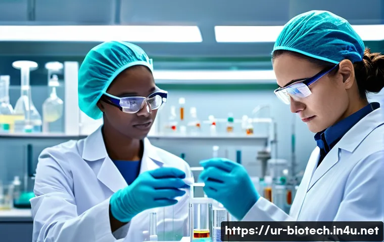 바이오 공정 기술 - **Bioprocess in a State-of-the-Art Healthcare Lab**
    A bright, ultra-modern bioprocess research l...