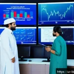 Home 19 바이오테크 IPO 기업 - A sophisticated biotechnology laboratory setting in Pakistan, featuring a diverse team of experience...